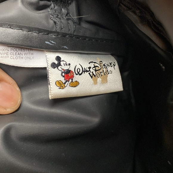 Vintage Walt Disney World Mickey Mouse Green Blue Plaid Mini Backpack - Picture 4 of 13